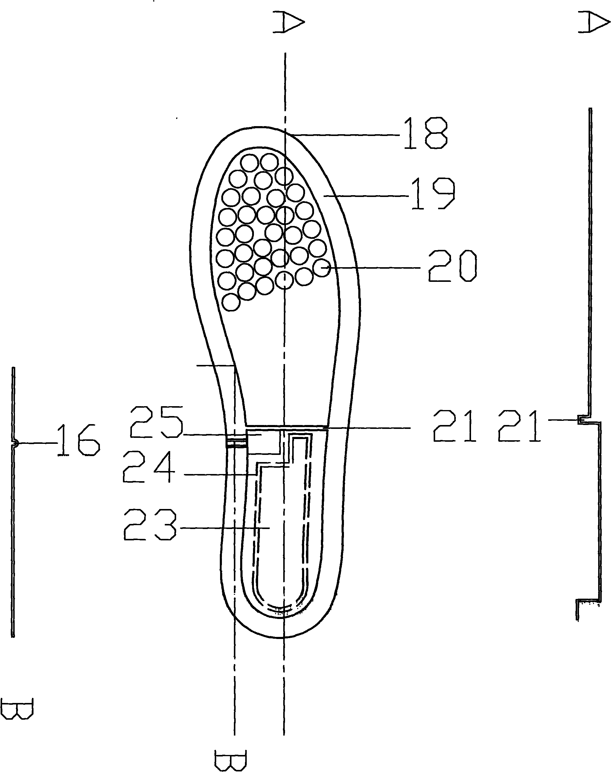 Magnetic suspension ventilating midsole