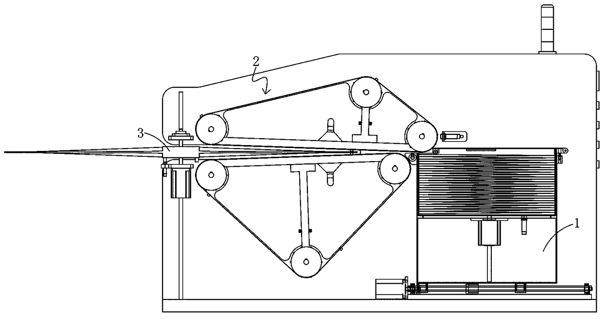 Plastic bag nesting device and nesting method