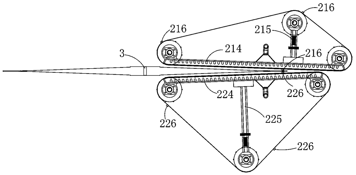 Plastic bag nesting device and nesting method