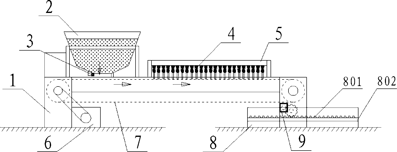 Separation apparatus for iron-filing waste slag