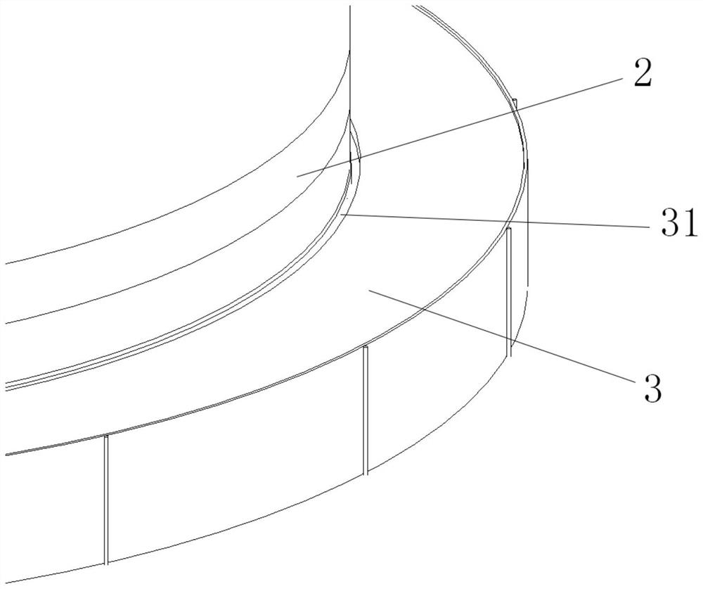 Protection method and protection structure based on root rot treatment of foundation ring of fan