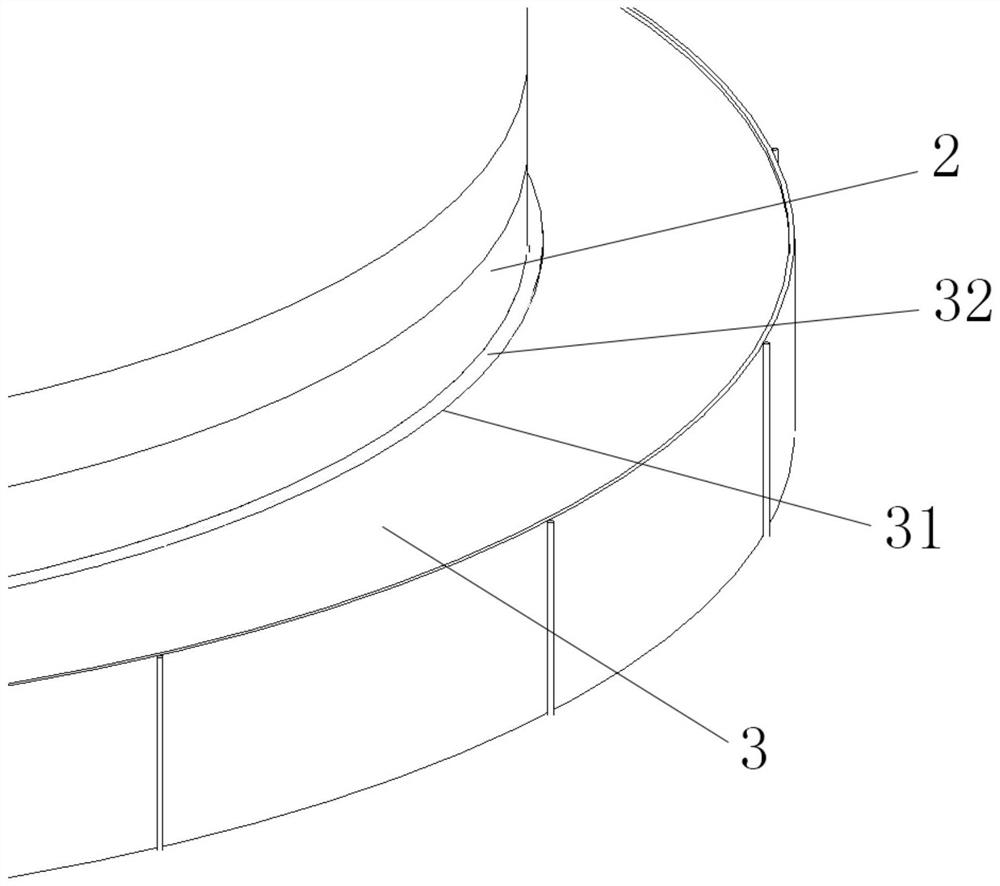 Protection method and protection structure based on root rot treatment of foundation ring of fan