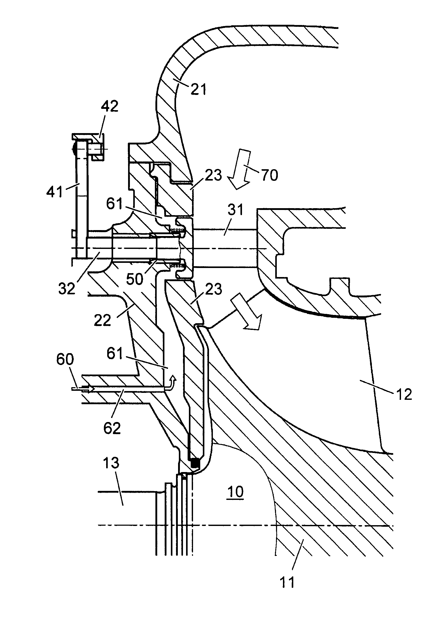 Sealing of variable guide vanes