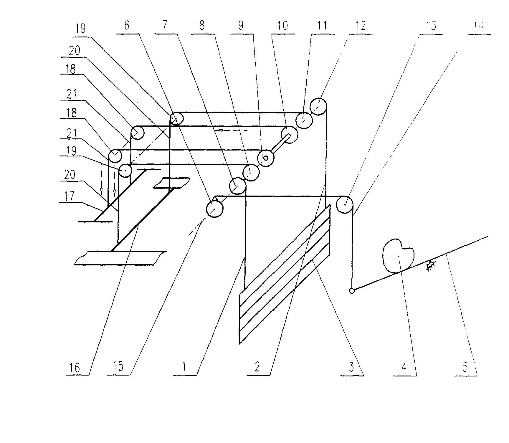 Balancing weight unit of ring spindle spinning frame