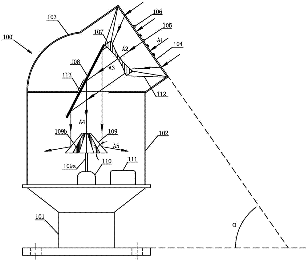 Energy-saving type warning marker lamp for roofs of high buildings