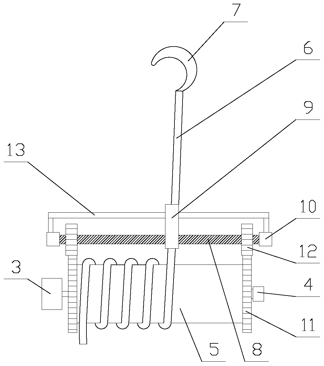 Convenient-to-transport winch with arranging function