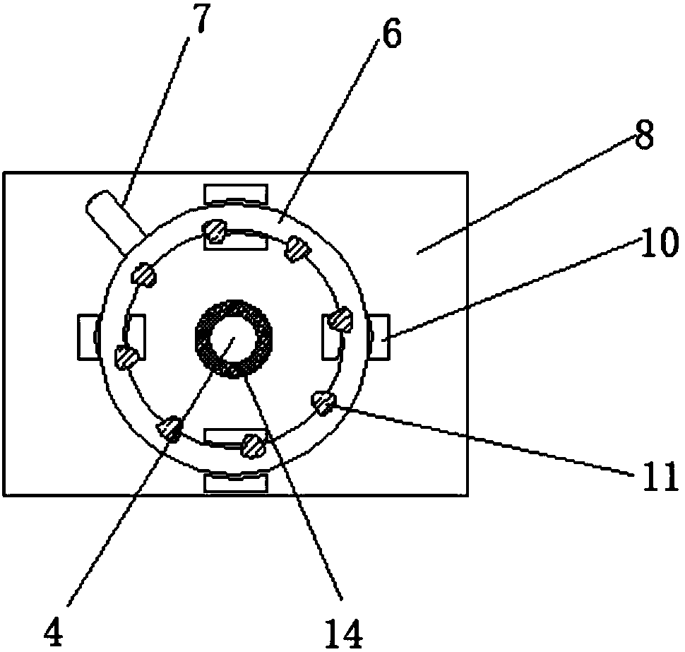 Circular temperature reduction type drilling machine