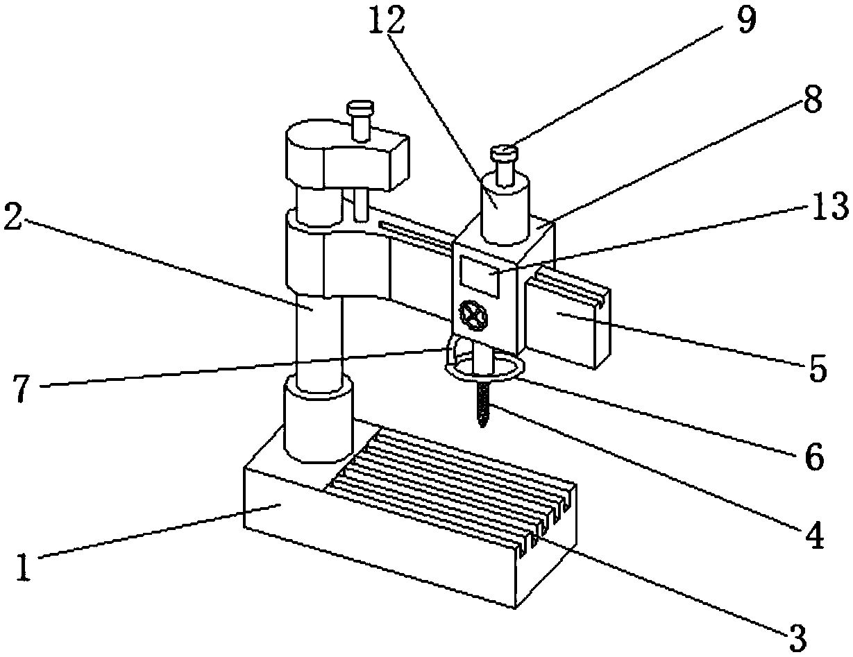 Circular temperature reduction type drilling machine