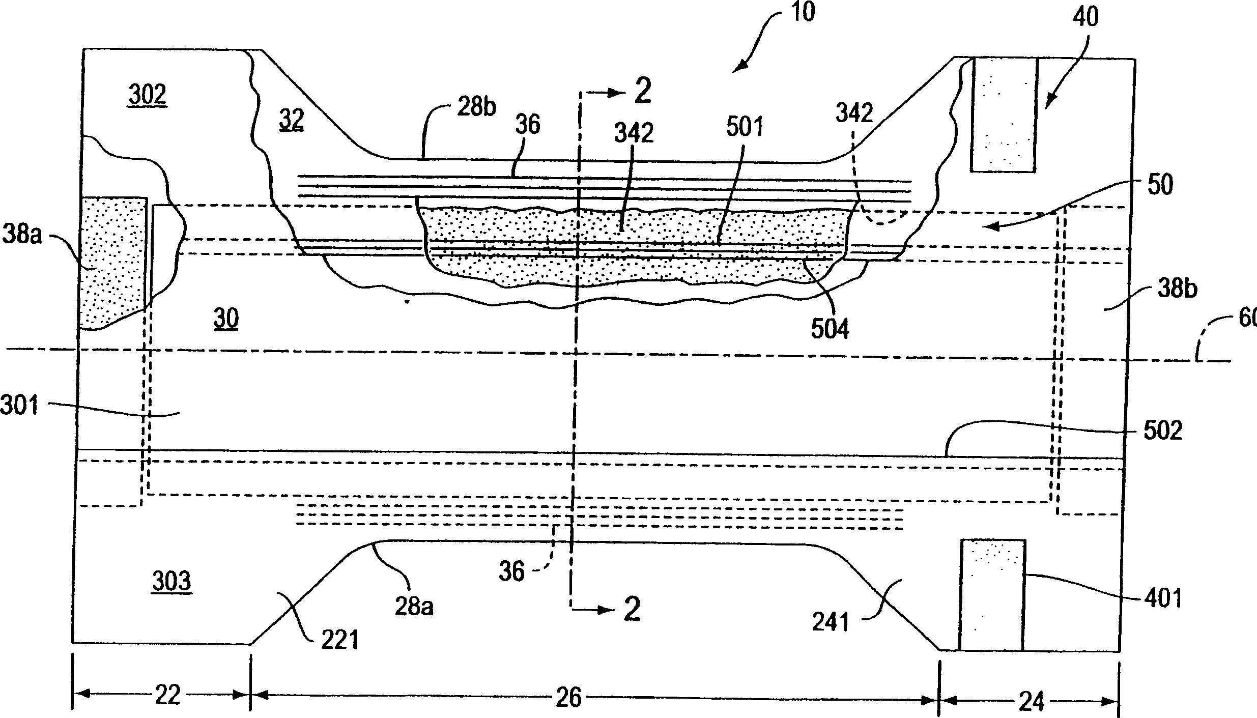 Thin absorbent core made from folded absorbent laminate