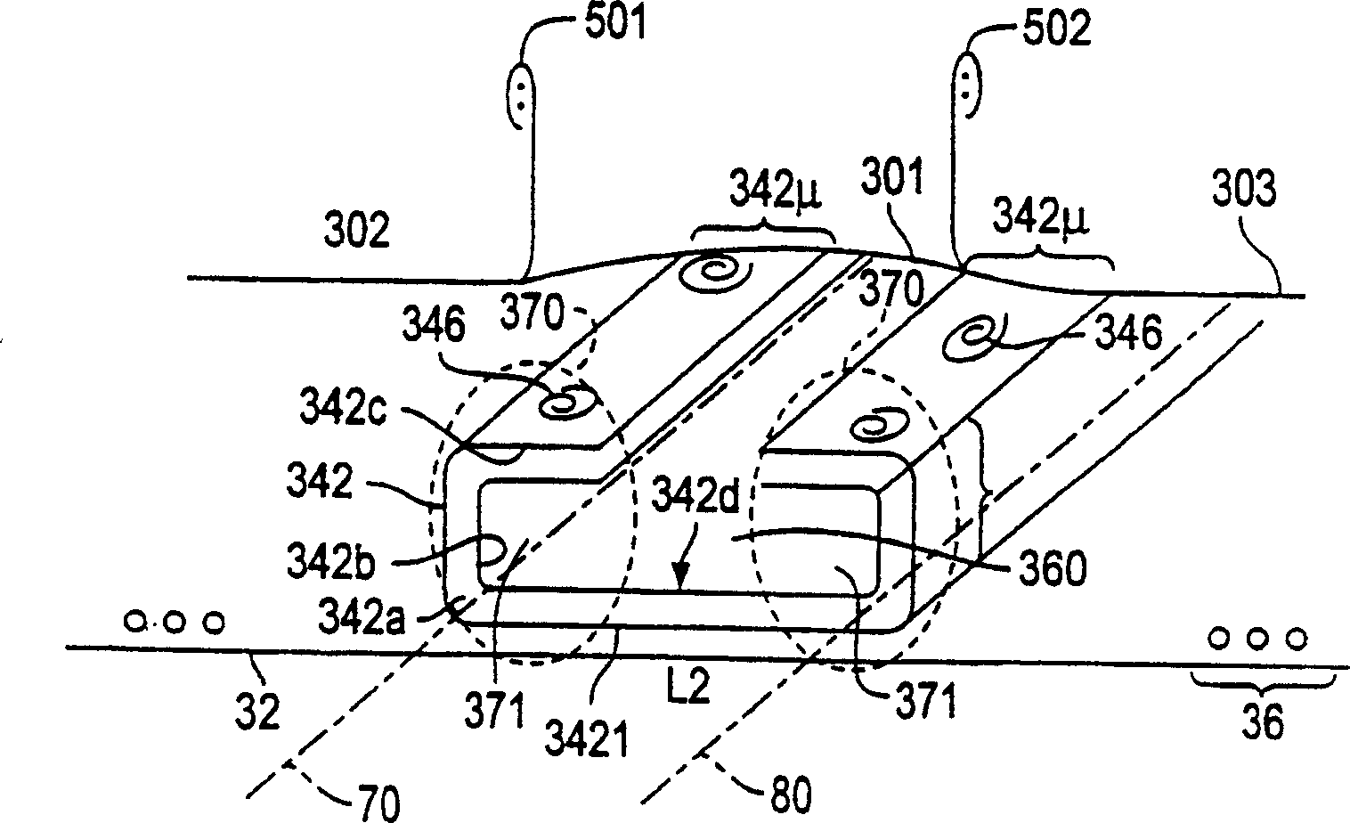 Thin absorbent core made from folded absorbent laminate