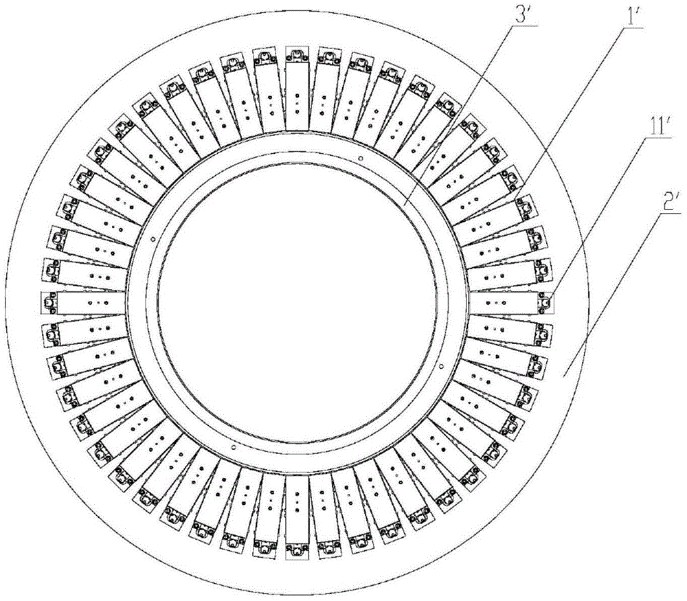 Detector ring of PET (positron emission tomography) detector