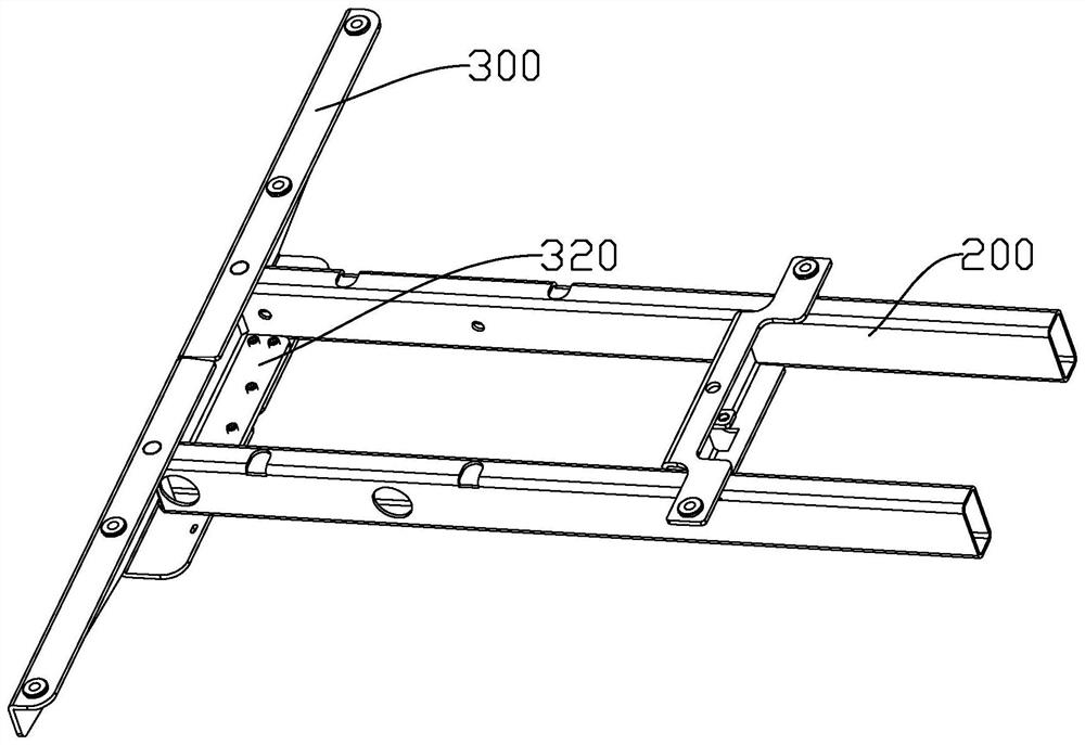 Table with position-adjustable side plates