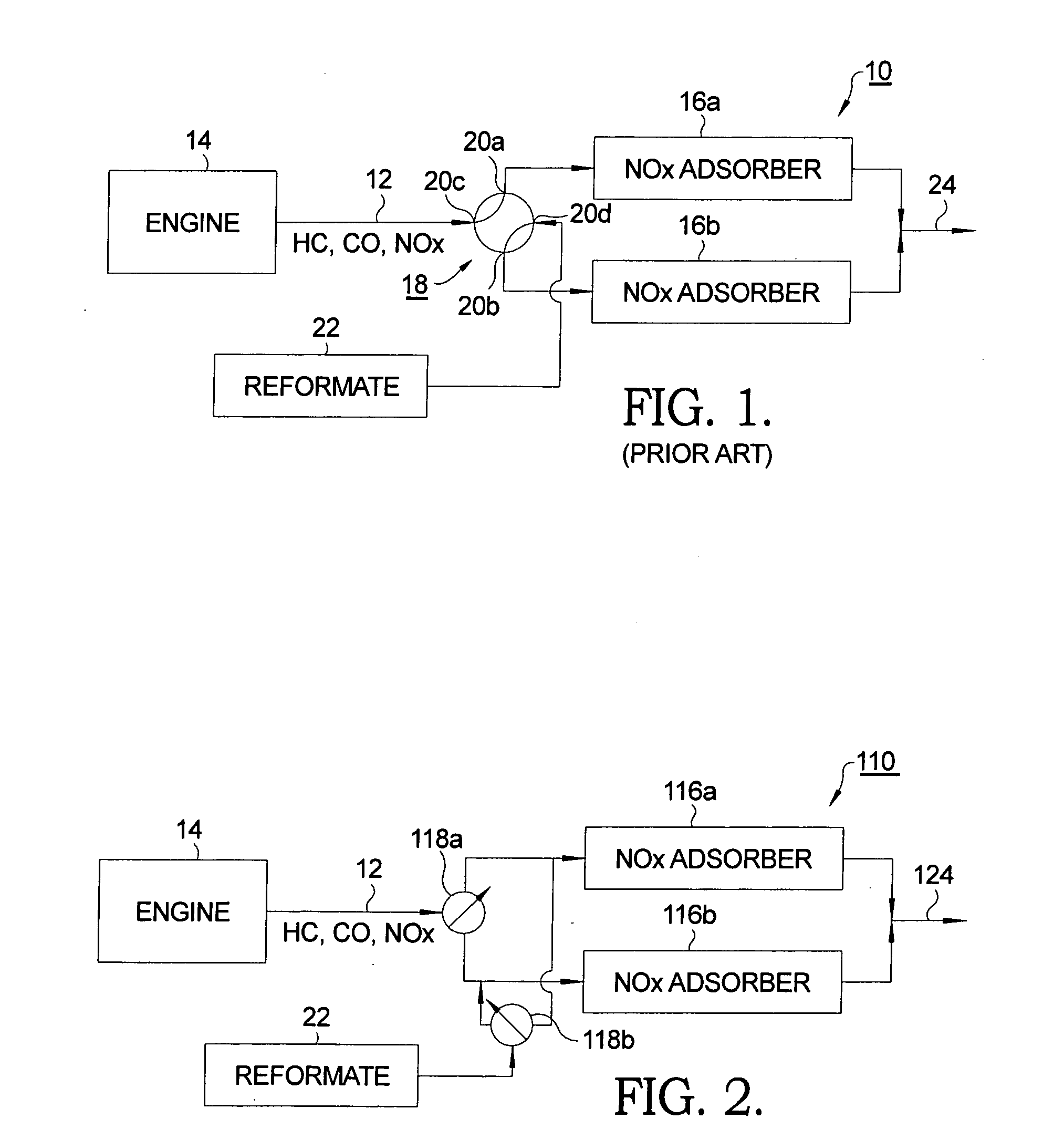 Method and apparatus for using dual parallel NOx traps for diesel emissions reduction