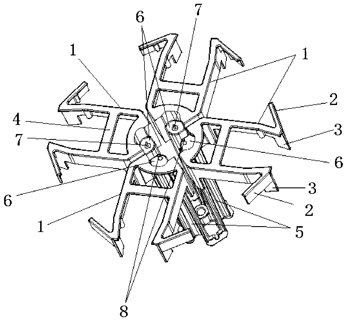 Ultra-wideband and wide beam bipolar antenna unit