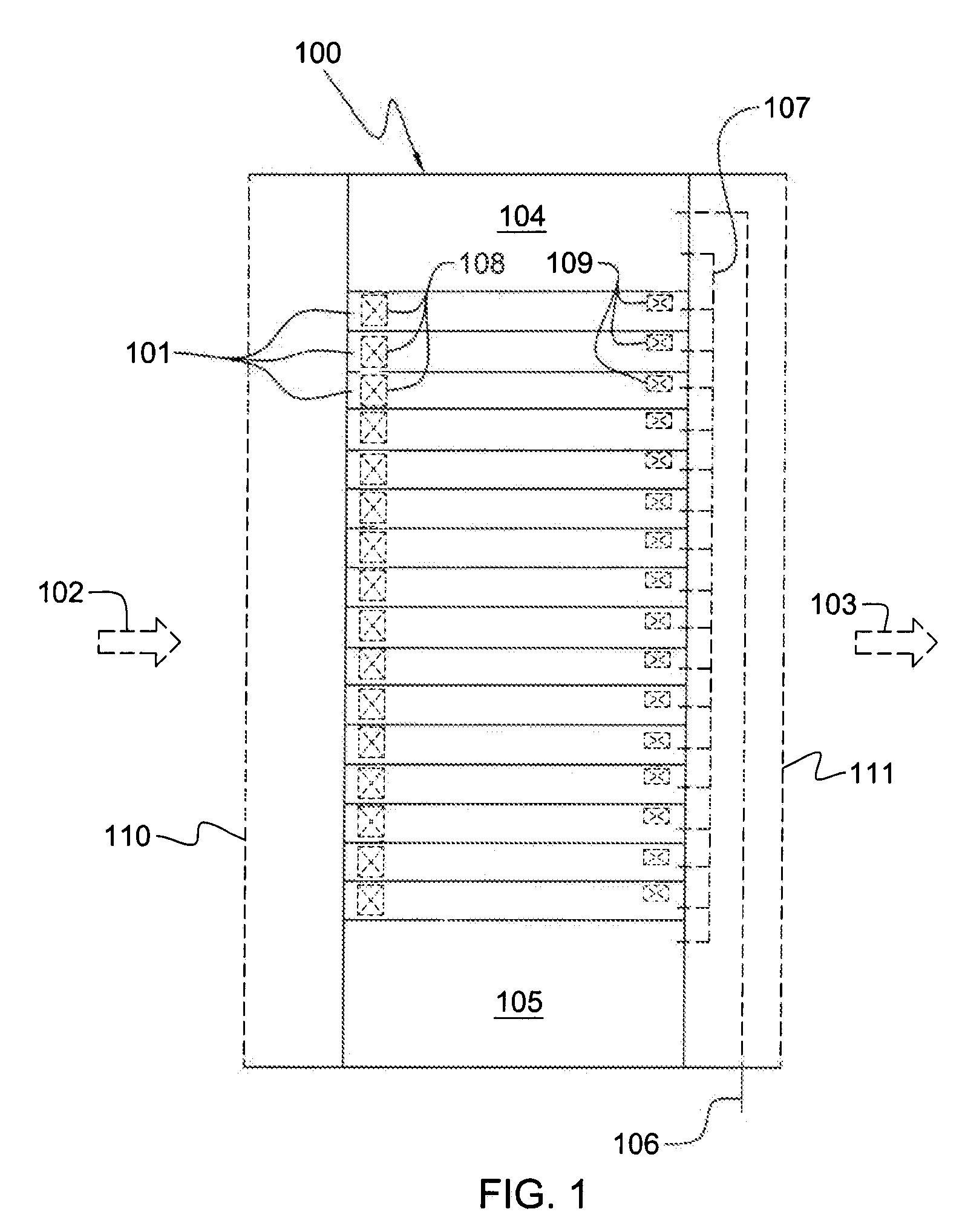 Electromechanical assembly controlled by sensed voltage