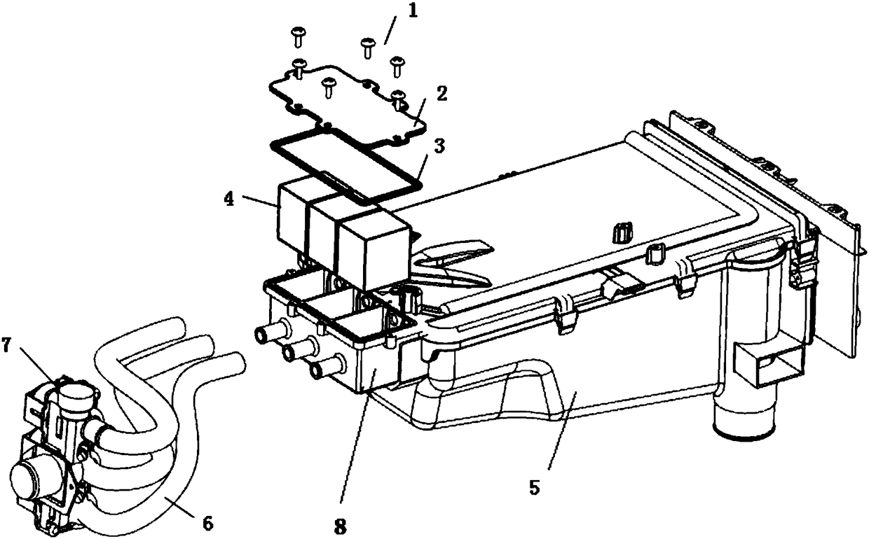 Water injection tank and washing machine