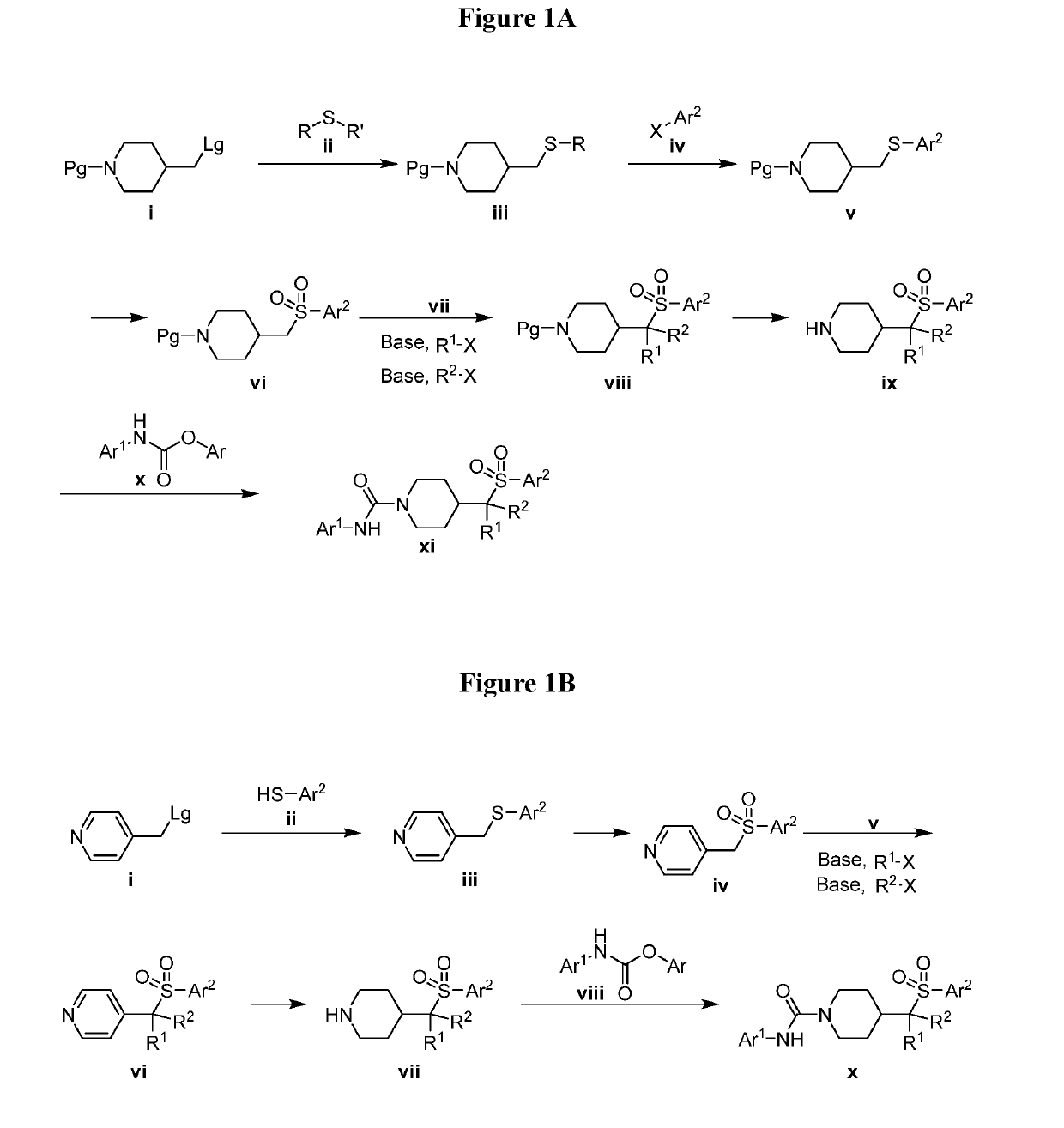 4-methylsulfonyl-substituted piperidine urea compounds