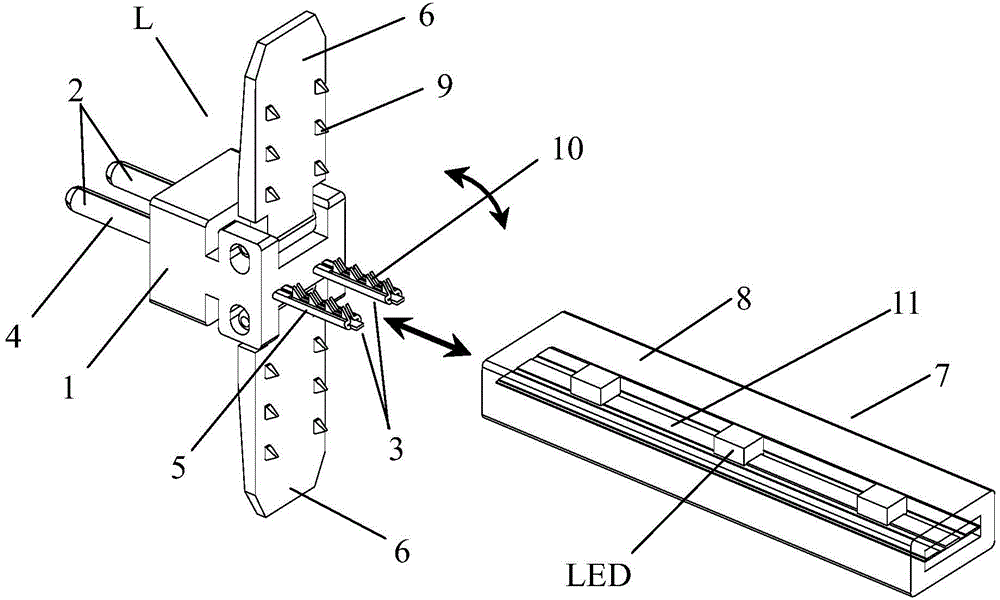 LED strip light connector and LED strip light