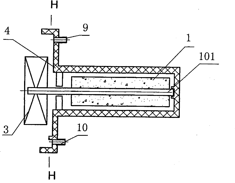 A small centrifugal pump with an inner rotor motor directly driving the impeller