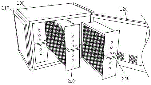 Nano-photocatalyst waste gas purification device