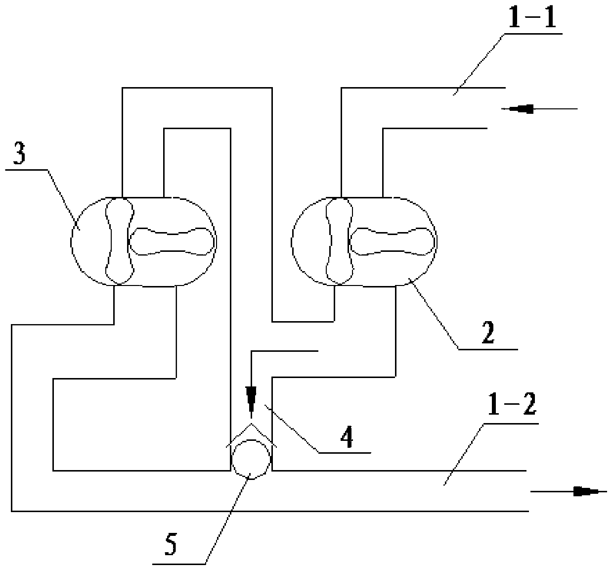 Suction power unit for industrial vacuum sweeper