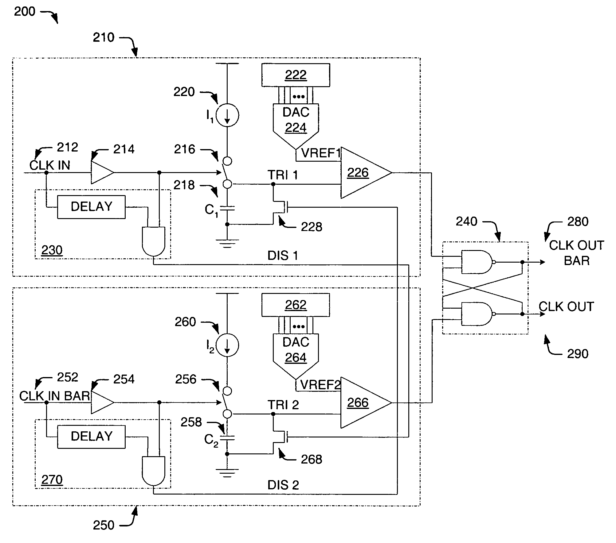 Programmable phase shift and duty cycle correction circuit and method