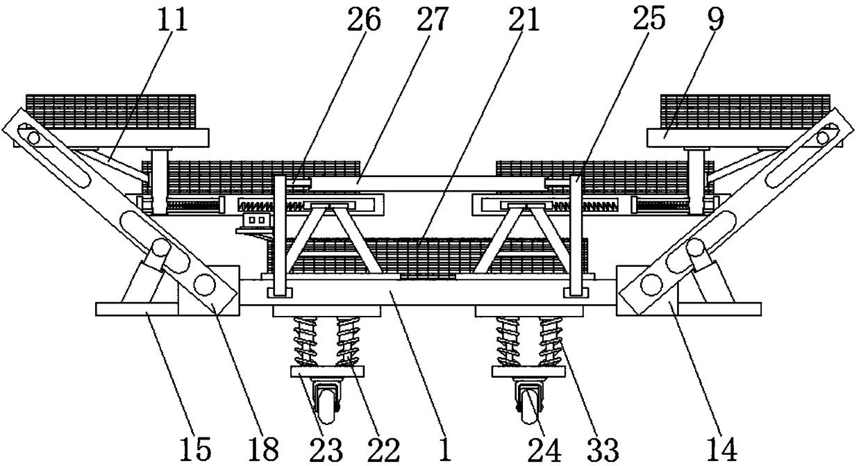 Logistics van capable of saving goods arrangement space