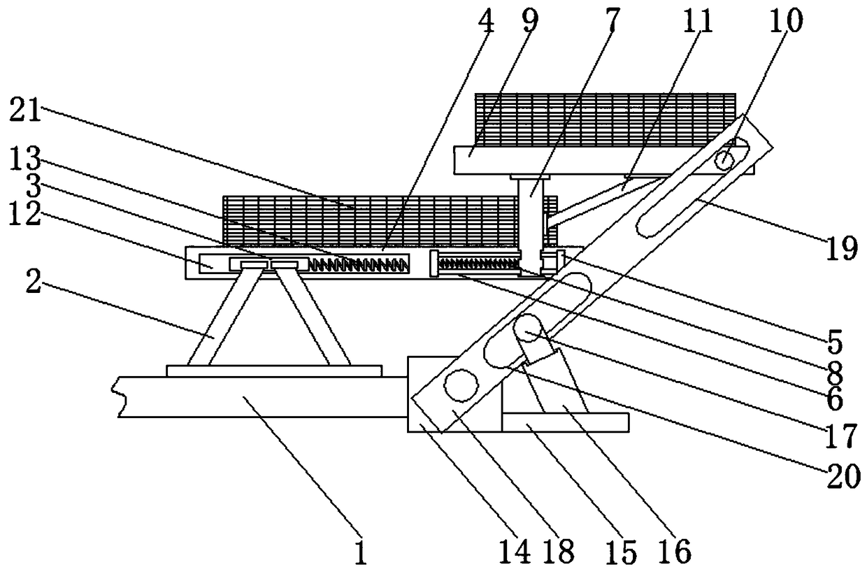 Logistics van capable of saving goods arrangement space