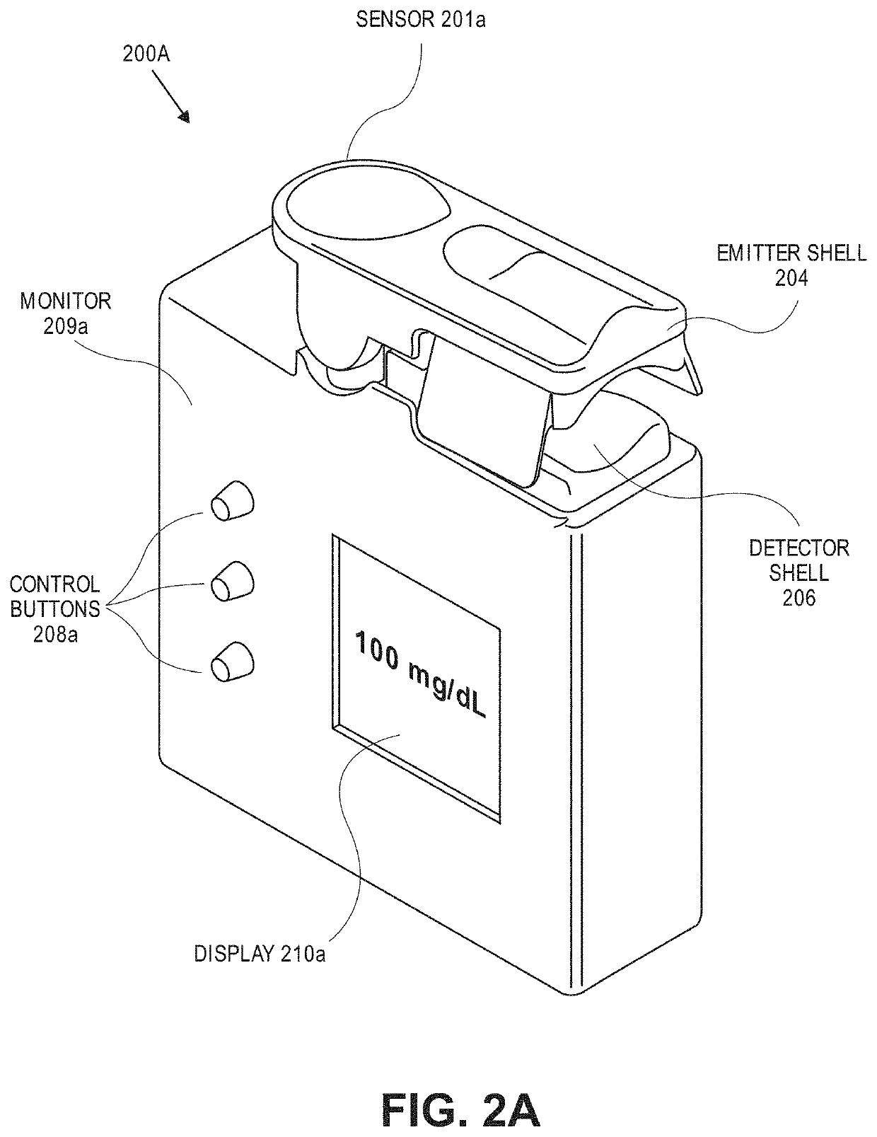 User-worn device for noninvasively measuring a physiological parameter of a user