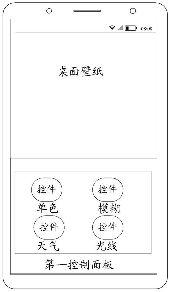 Wallpaper display method and device and electronic equipment