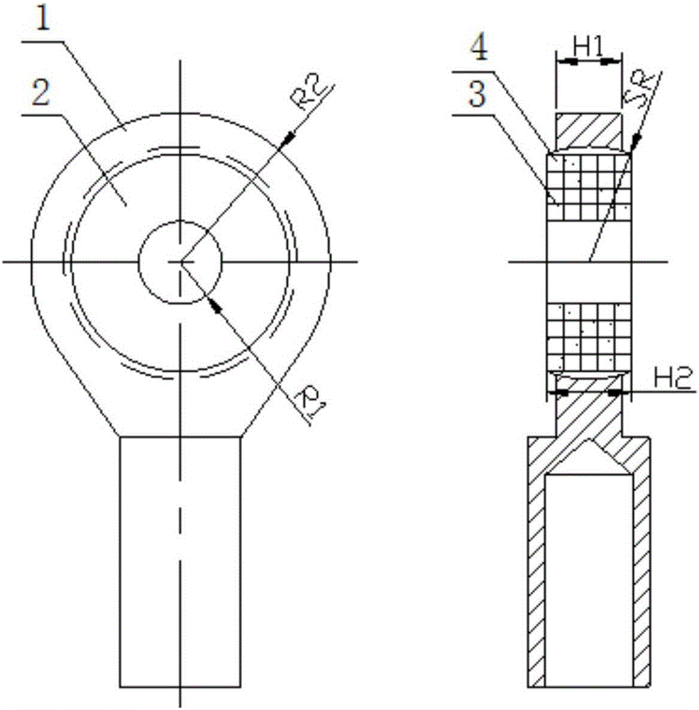 High-temperature-resisting knuckle bearing for actuator