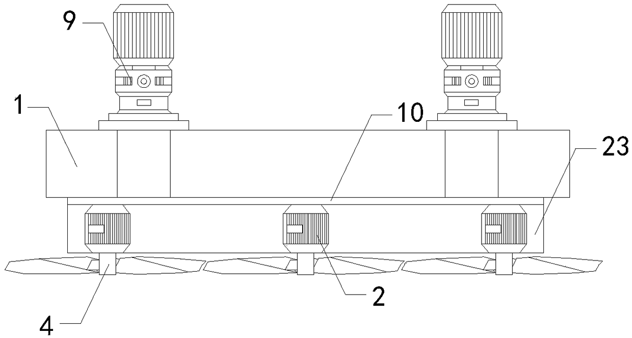 Greening trimming device for municipal road environment protection