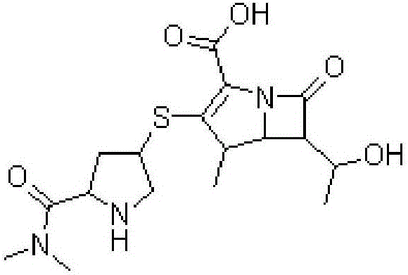 Method for synthesizing meropenem trihydrate