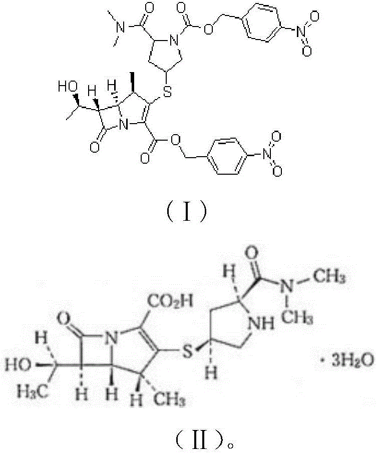 Method for synthesizing meropenem trihydrate