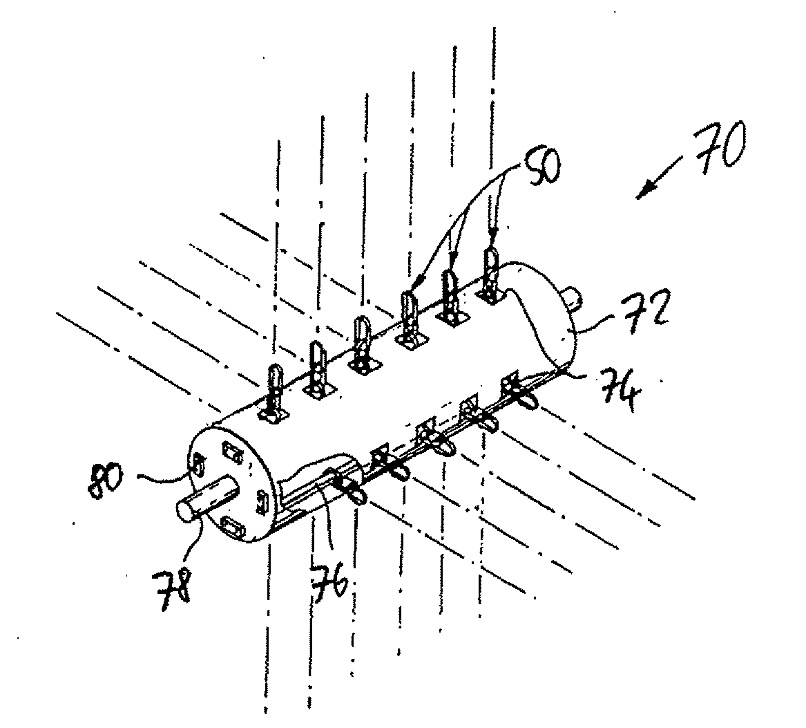 Flail chain for use in debarking trees