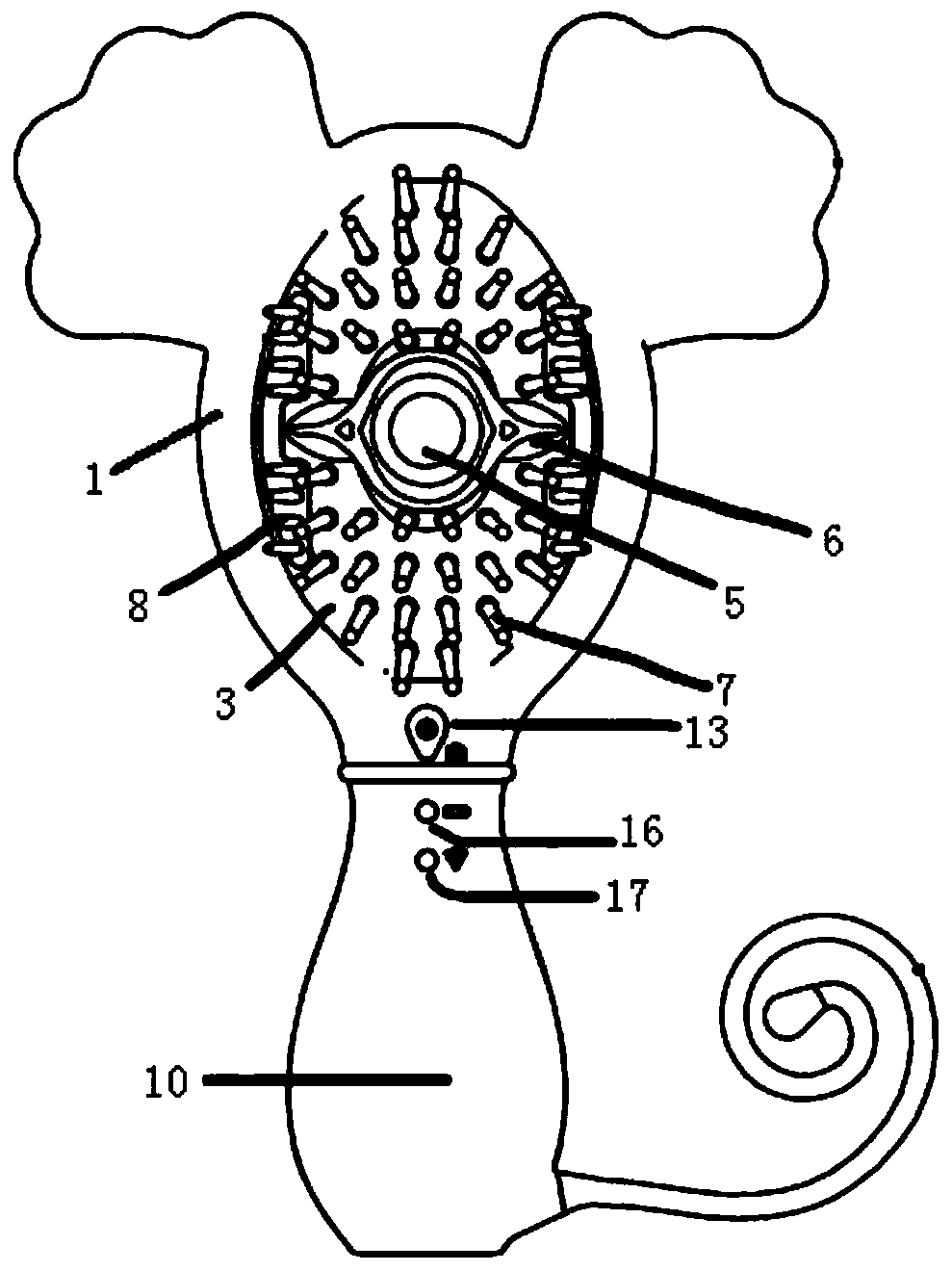 Intelligent comb based on WiFi connection