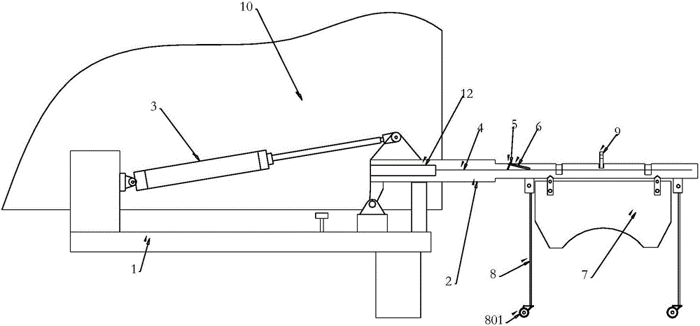 Front rollover mechanism of traffic cone