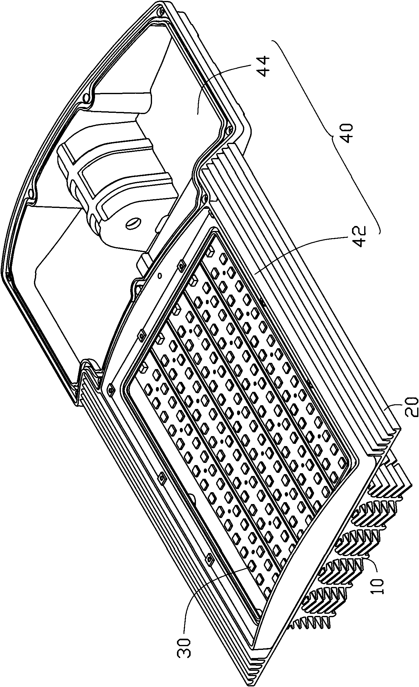 Light-emitting diode lamp with heat radiation structure