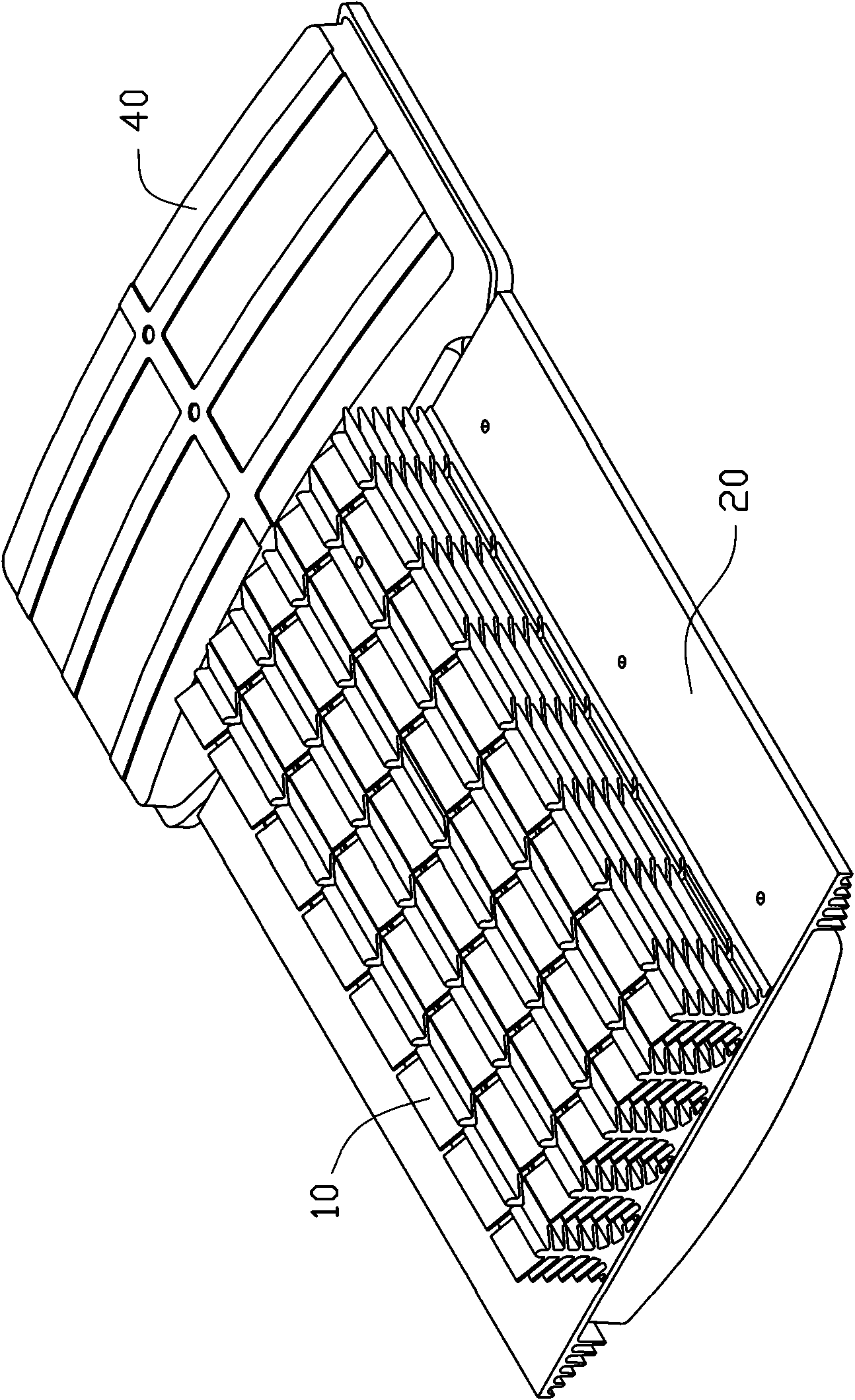 Light-emitting diode lamp with heat radiation structure