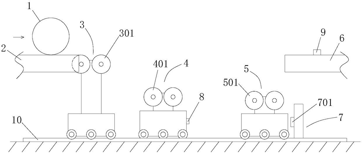 Cast pipe conveying device