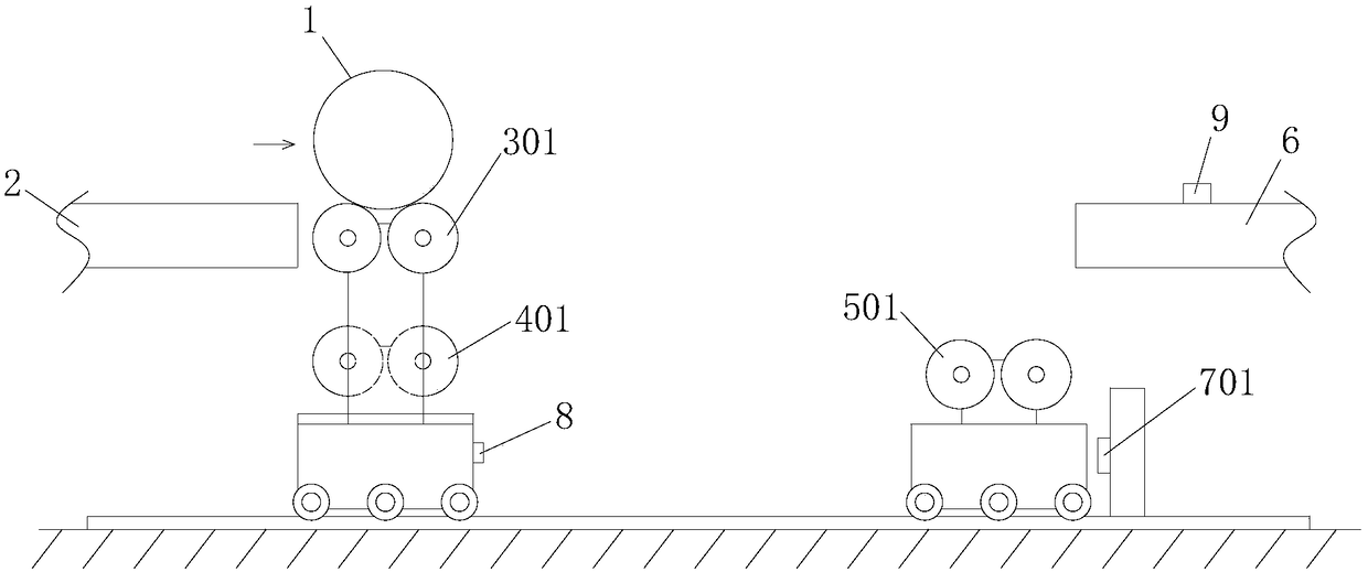 Cast pipe conveying device