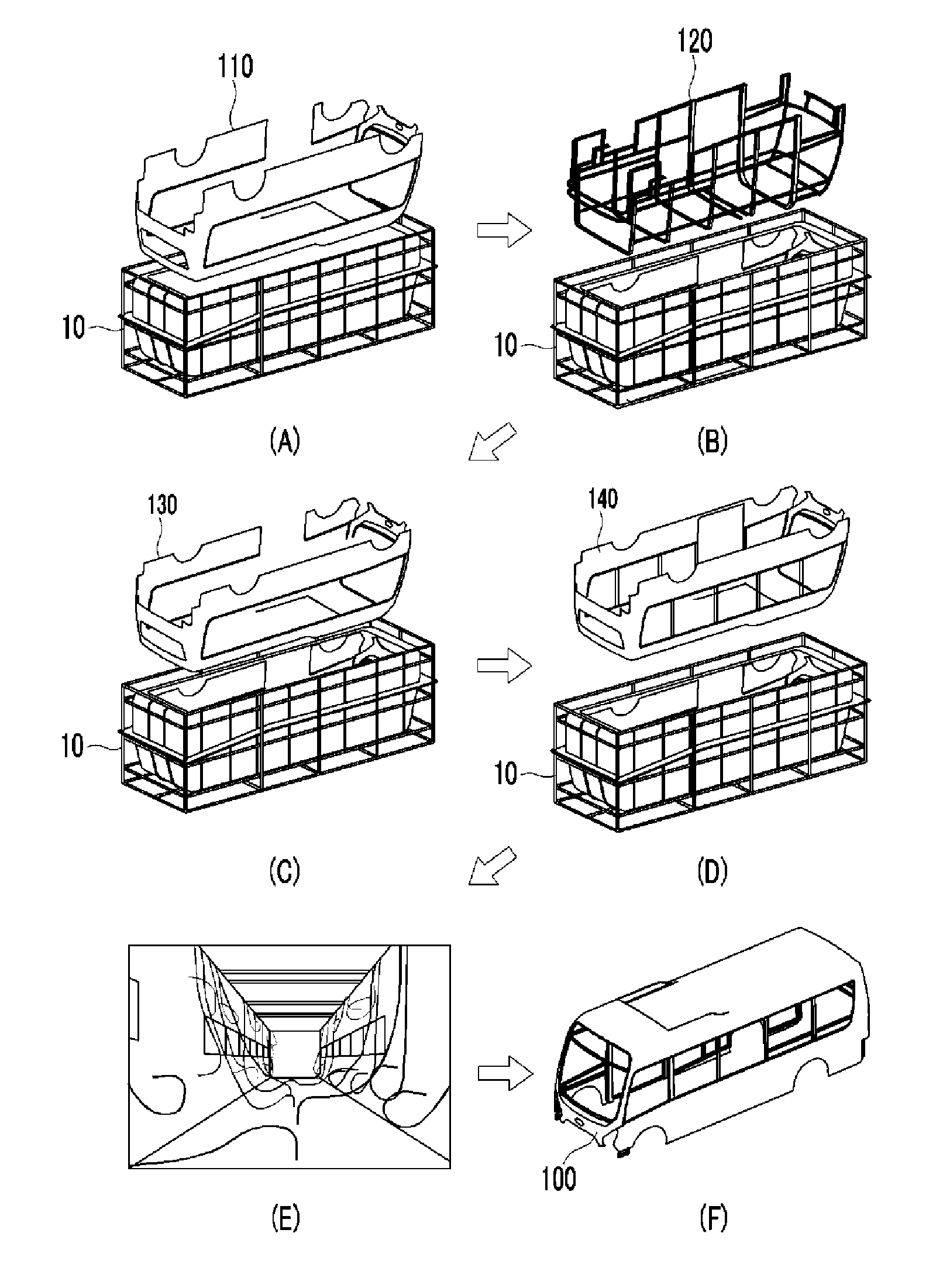 Vehicle body and molding method thereof