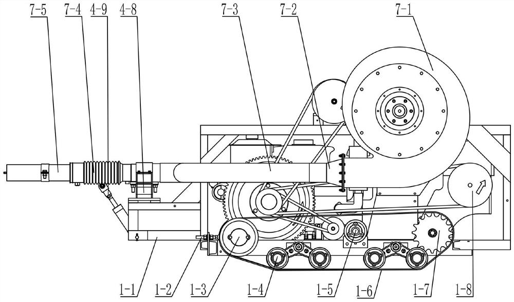 Crawler-type wind fire extinguishing robot with adjustable wind outlet speed