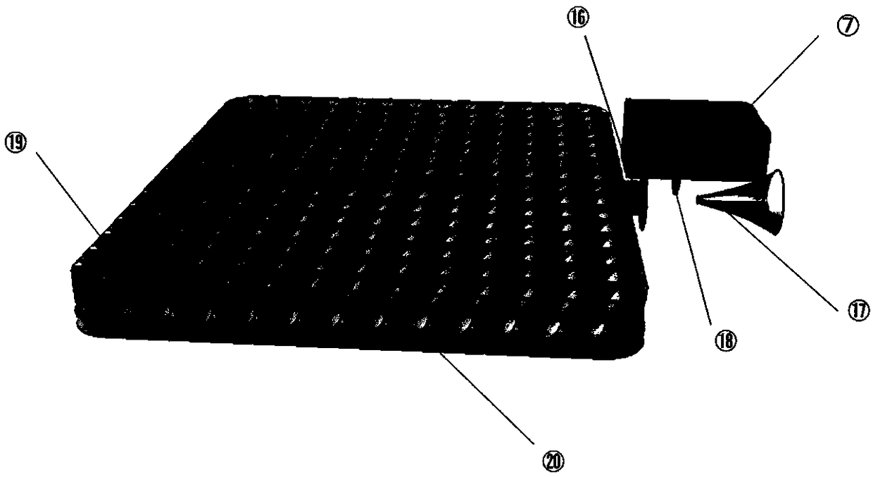 Marine oil spill recovery device based on air grid