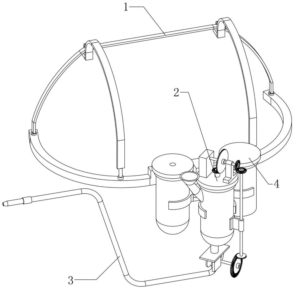 Portable food intake treatment device for nursing in nephropathy department