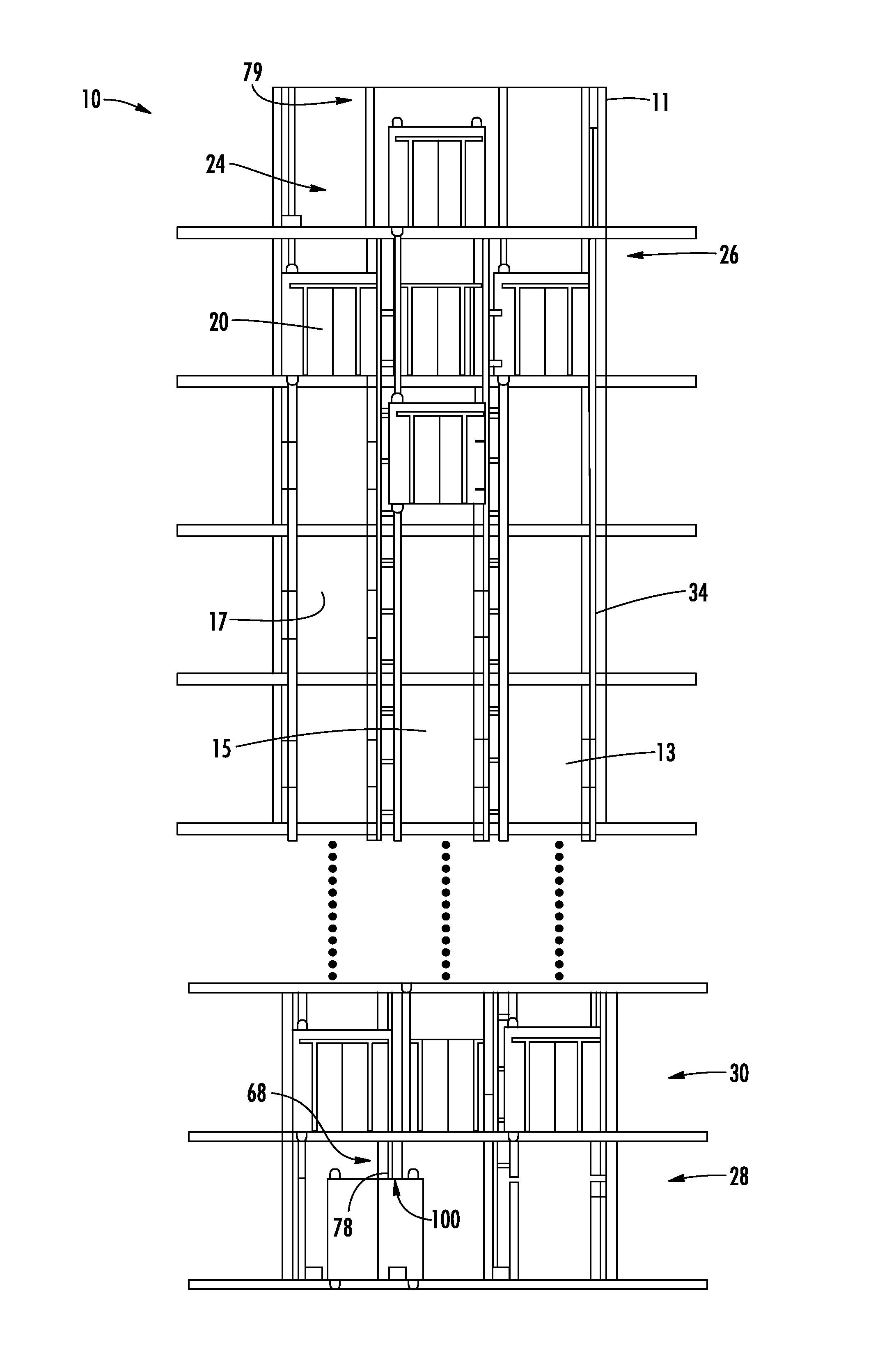 Alignment system for an elevator car