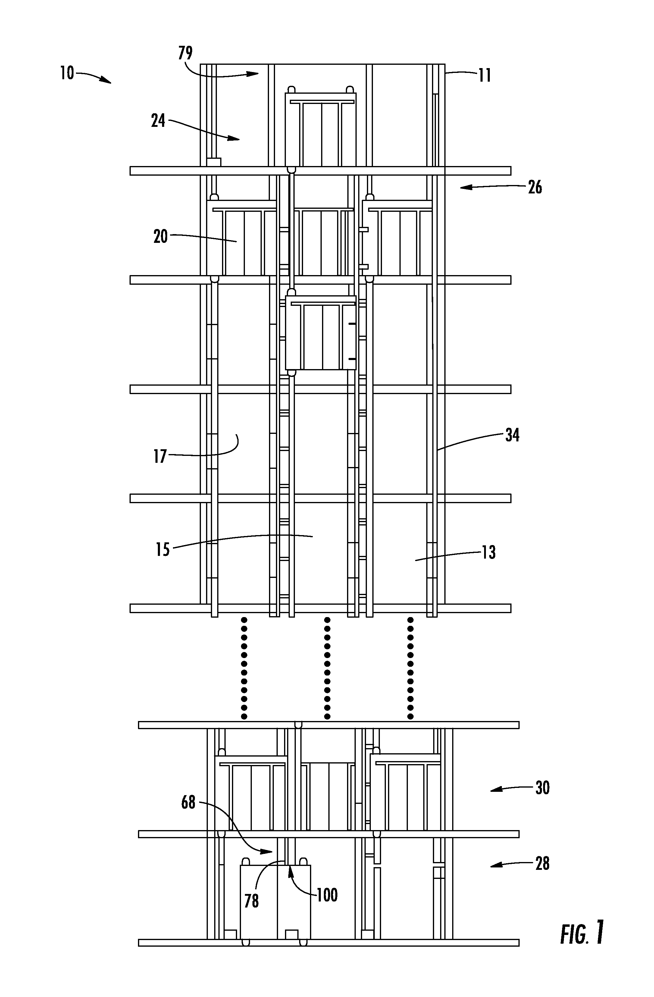 Alignment system for an elevator car