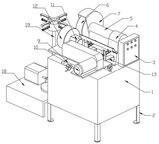 Liquid chromatographic column pipe body grinding device