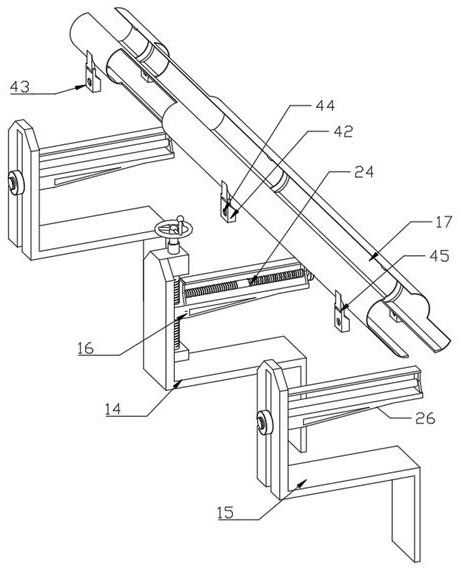 Liquid chromatographic column pipe body grinding device