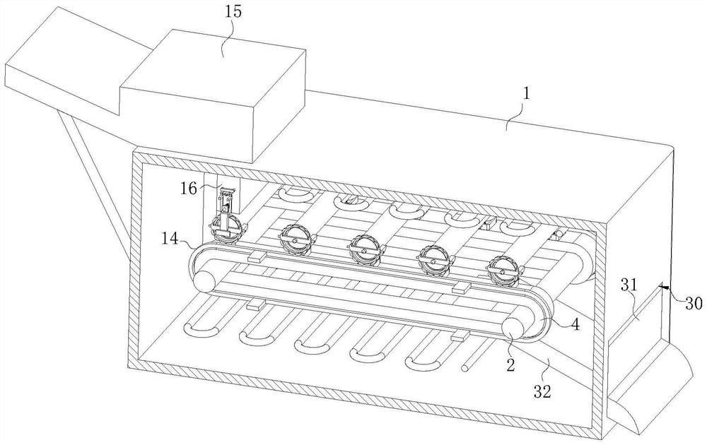 Chain plate type aluminum bar heating furnace with intelligent feeding device